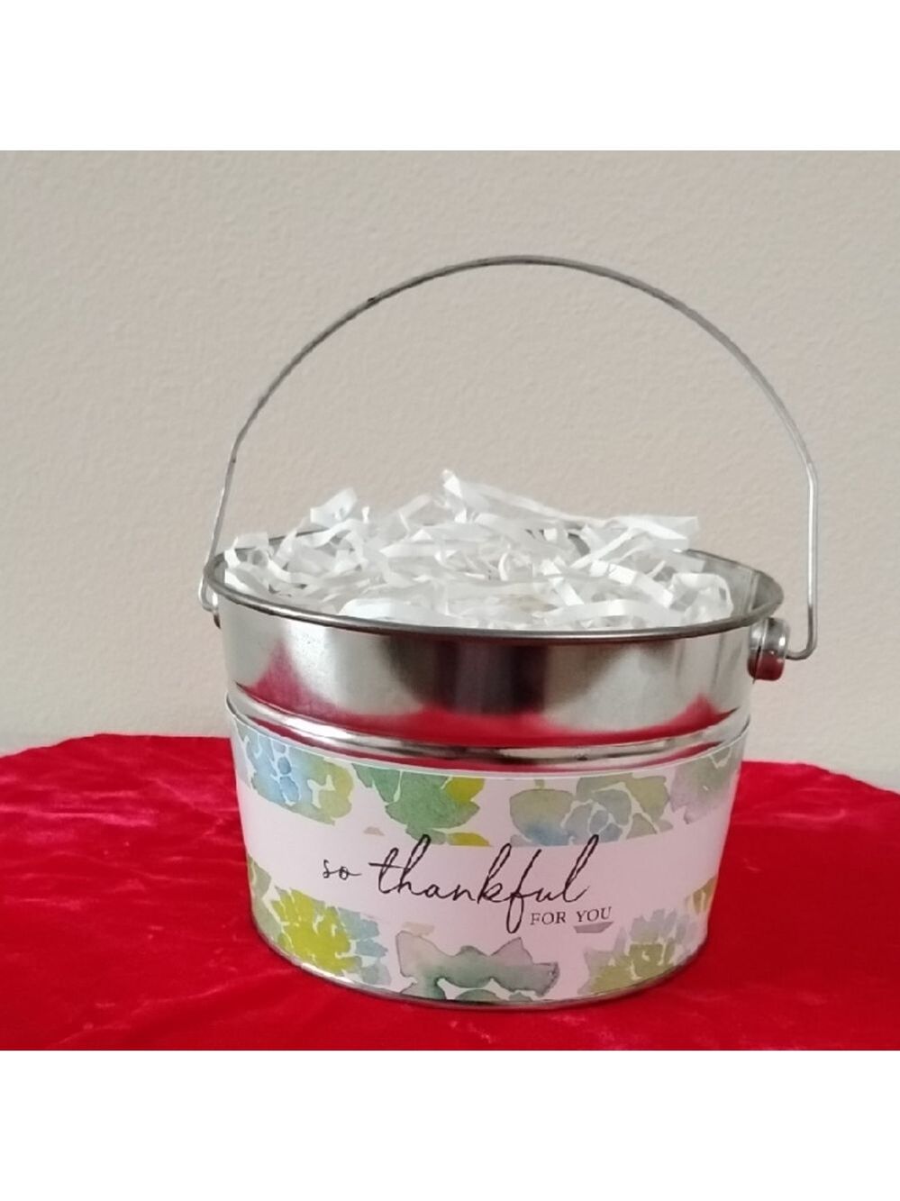 D- Floral Thankful Party Bucket